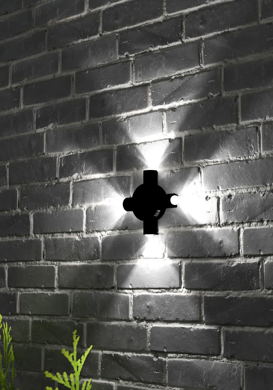 204-4 دکوراتیو گرد لوله بلند لنز محدب چهار طرفه (RL204-4) - Image 1