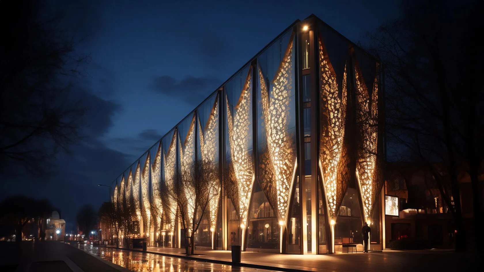 نورپردازی نمای ساختمان